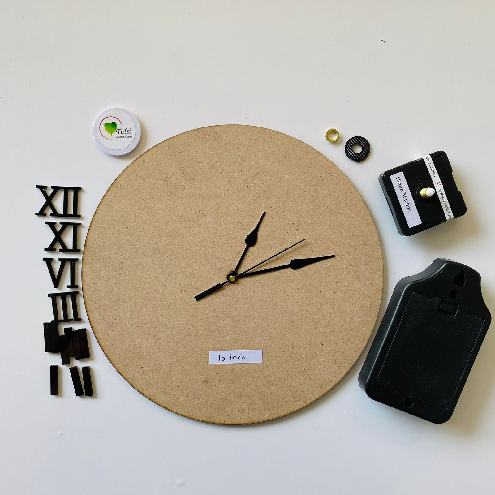 MDF Clock Set With Number