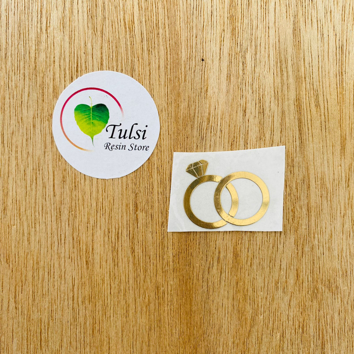 Ringe Sticker Metal Sticker - Engagement Ring - C – Tulsi Resin Store