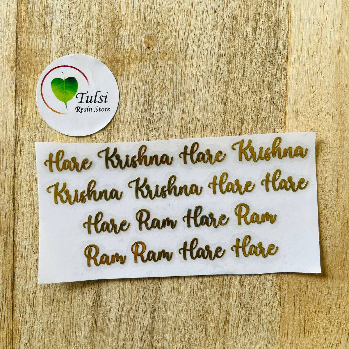 Metal Sticker - Krishna Mantra (B) – Tulsi Resin Store