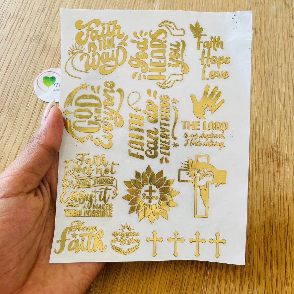 Metal Sticker - A6 Catholic Caption – Tulsi Resin Store