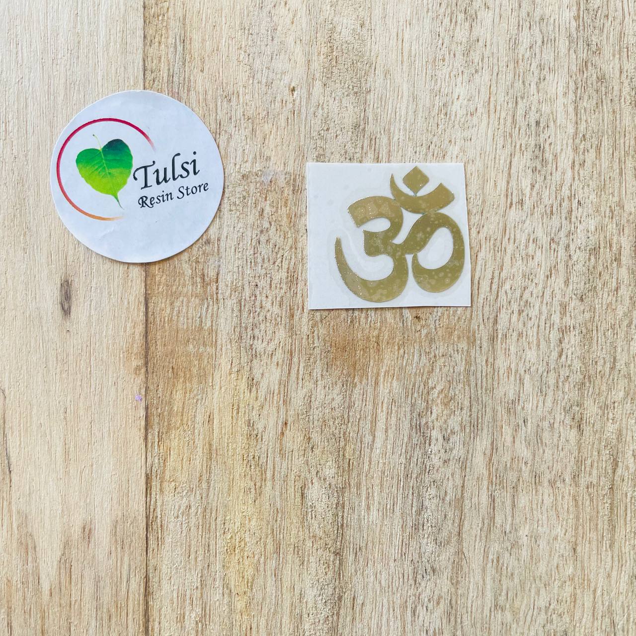 Om Name Sticker Metal Sticker - OM – Tulsi Resin Store