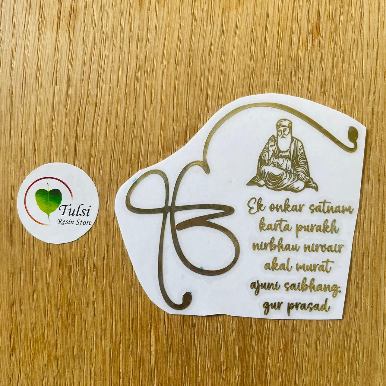 Metal Sticker - Onkar Mantra Combo (B)