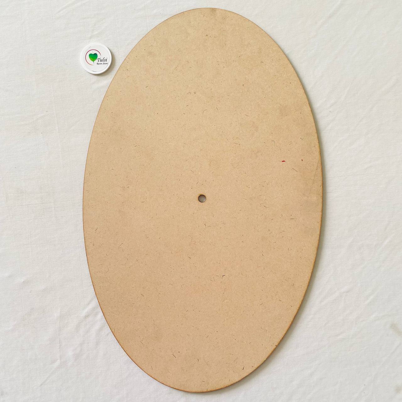 Oval MDF Clock Base 1 | Tulsi Resin