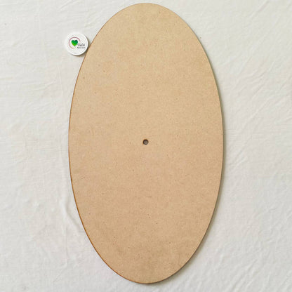 Oval MDF Clock Base 2 | Tulsi Resin