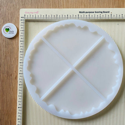 Pizza 4 Pcs coaster Mould