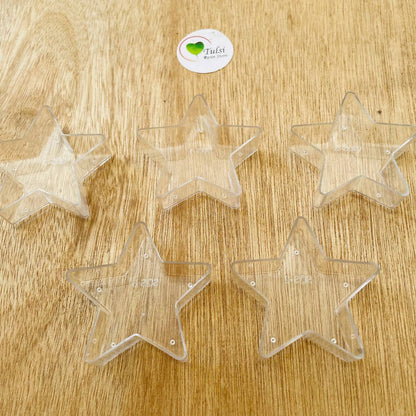 Polycarbonate T-Light Cups - Star (5 Pcs)