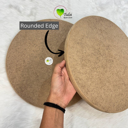MDF Rounded Edge Frame/Nameplate Base - Round Tulsi Resin Store