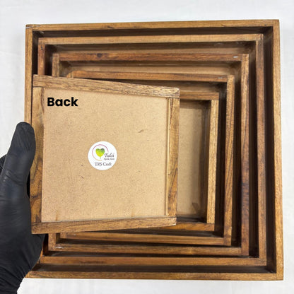 Teakwood Floating Frame (P) - MDF Base Tulsi Resin Store