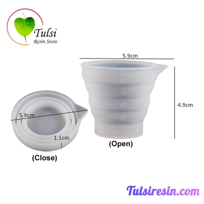 Foldable Measuring Silicon Cup