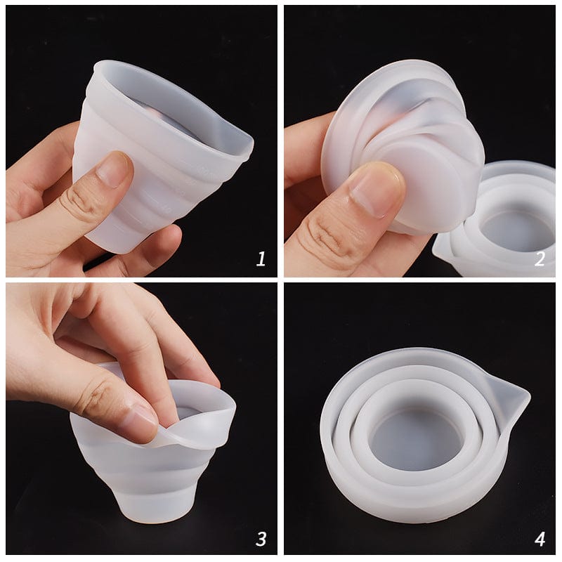 Foldable Measuring Silicon Cup