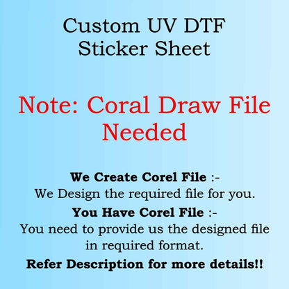 Custom UV DTF Sticker Sheet
