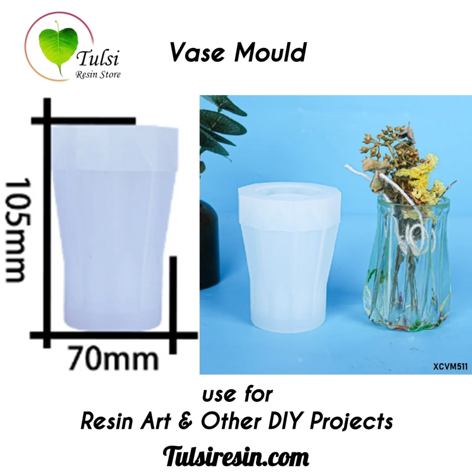 Vase Mould (A) Tulsi Resin Store
