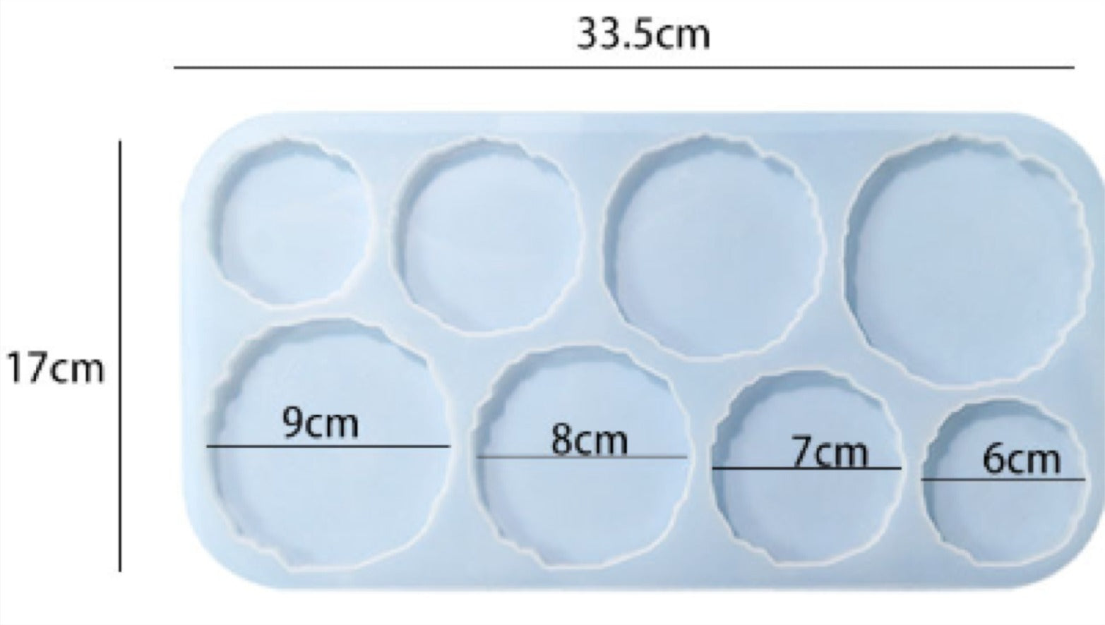 8 Cavity Agate Coaster Mould