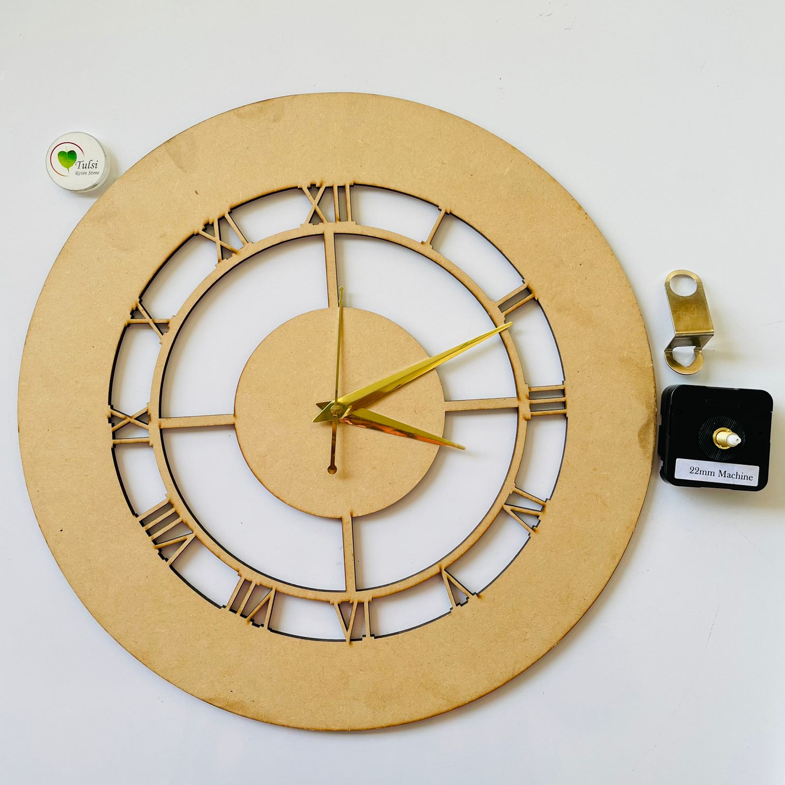 14" MDF Ring Cutout Clock Set