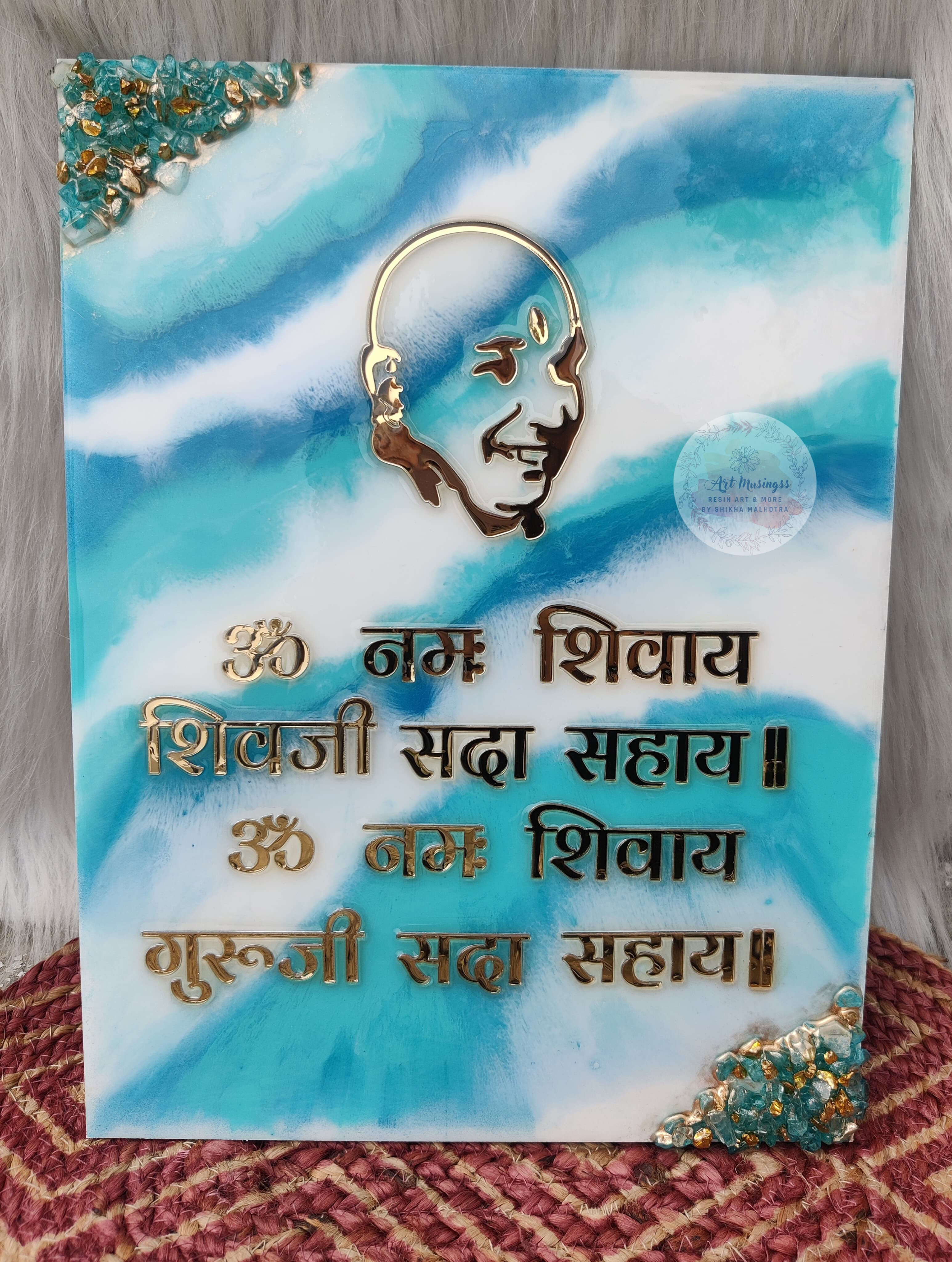 3pc Acrylic Guruji Mantra Set