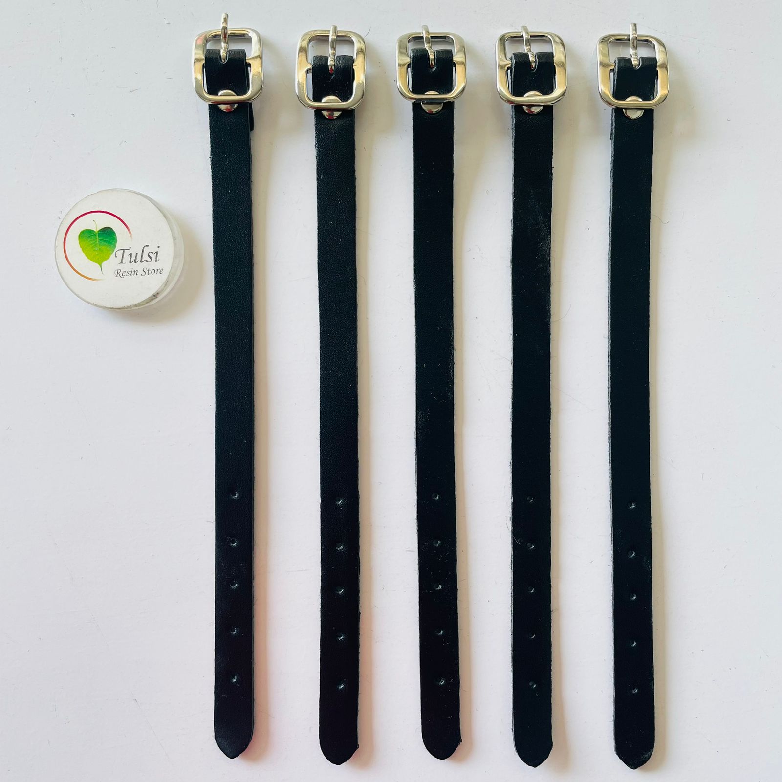 Leather Belt - Black (5 Pcs)