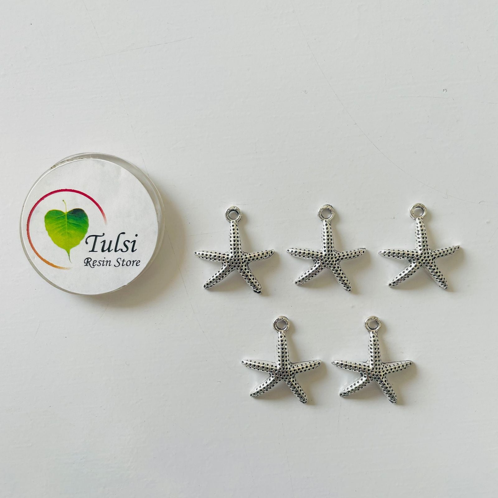 Starfish Silver Charm (5 Pcs)