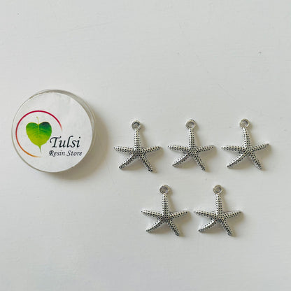 Starfish Silver Charm (5 Pcs)