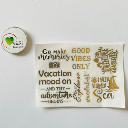 Metal Sticker - A7 Travel Caption (D)