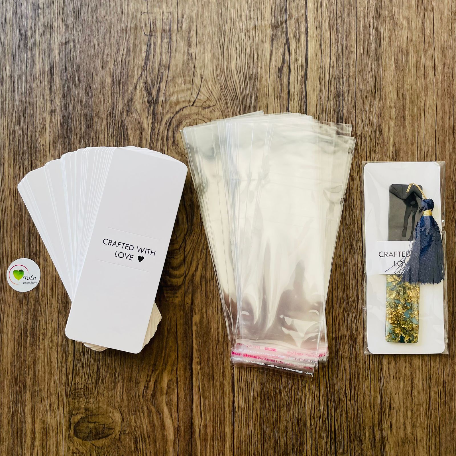 Bookmark Packing Card + Transparent Bag – Tulsi Resin Store