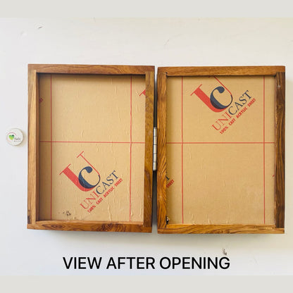 Teakwood Casting + Photo Book Frame