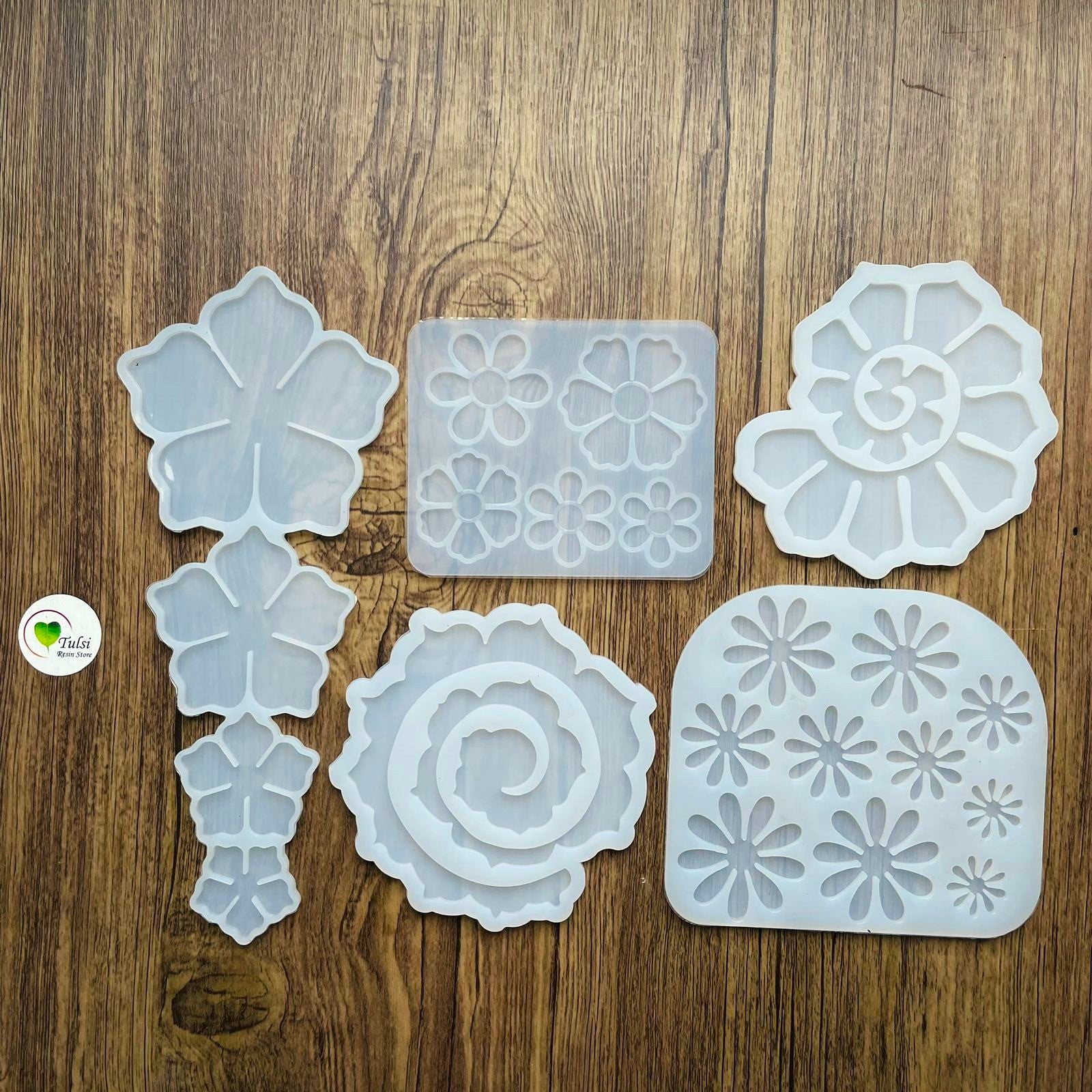 3D Flower Combo - Set of 5