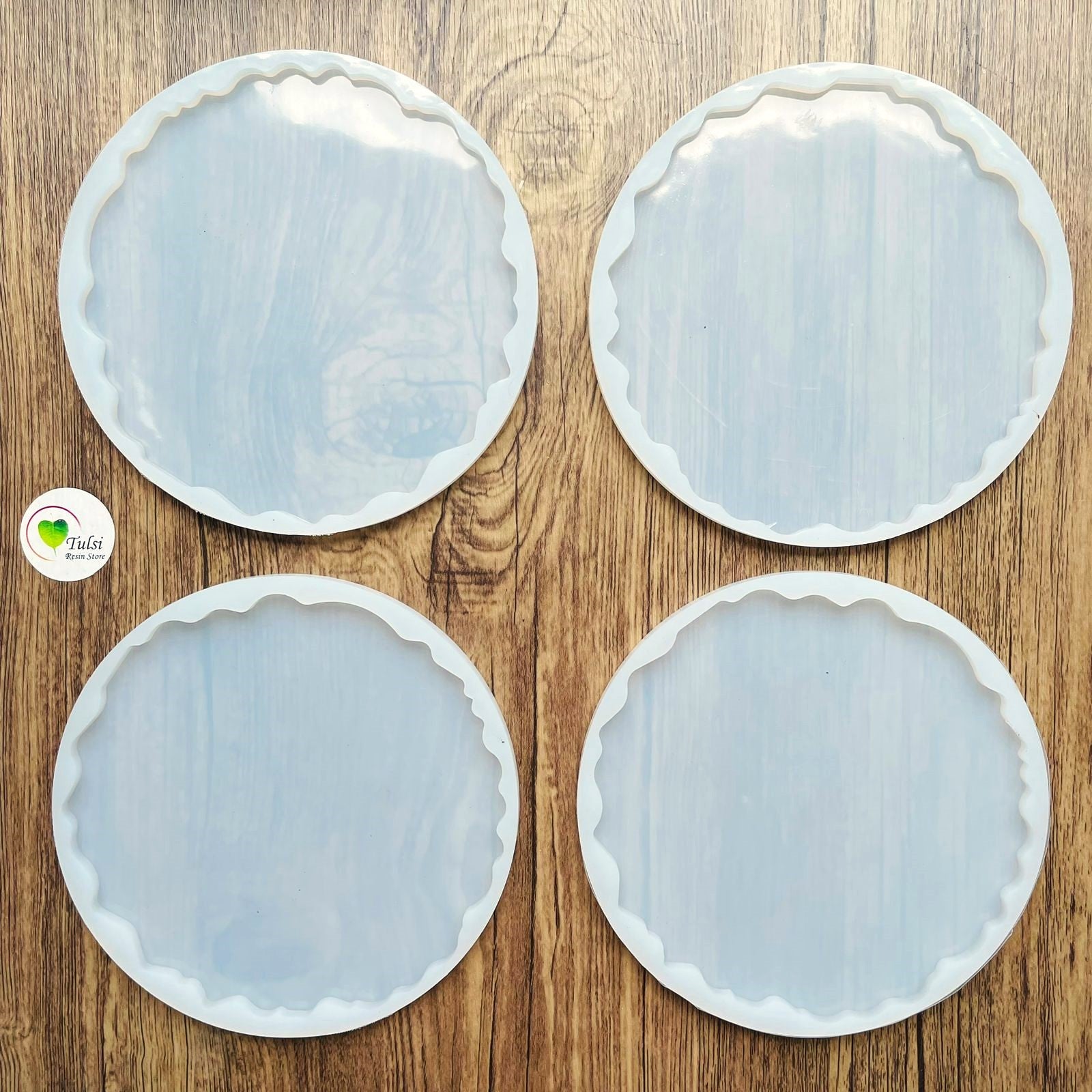 6" Agate Coaster Mould - TRS (Set Of 4)