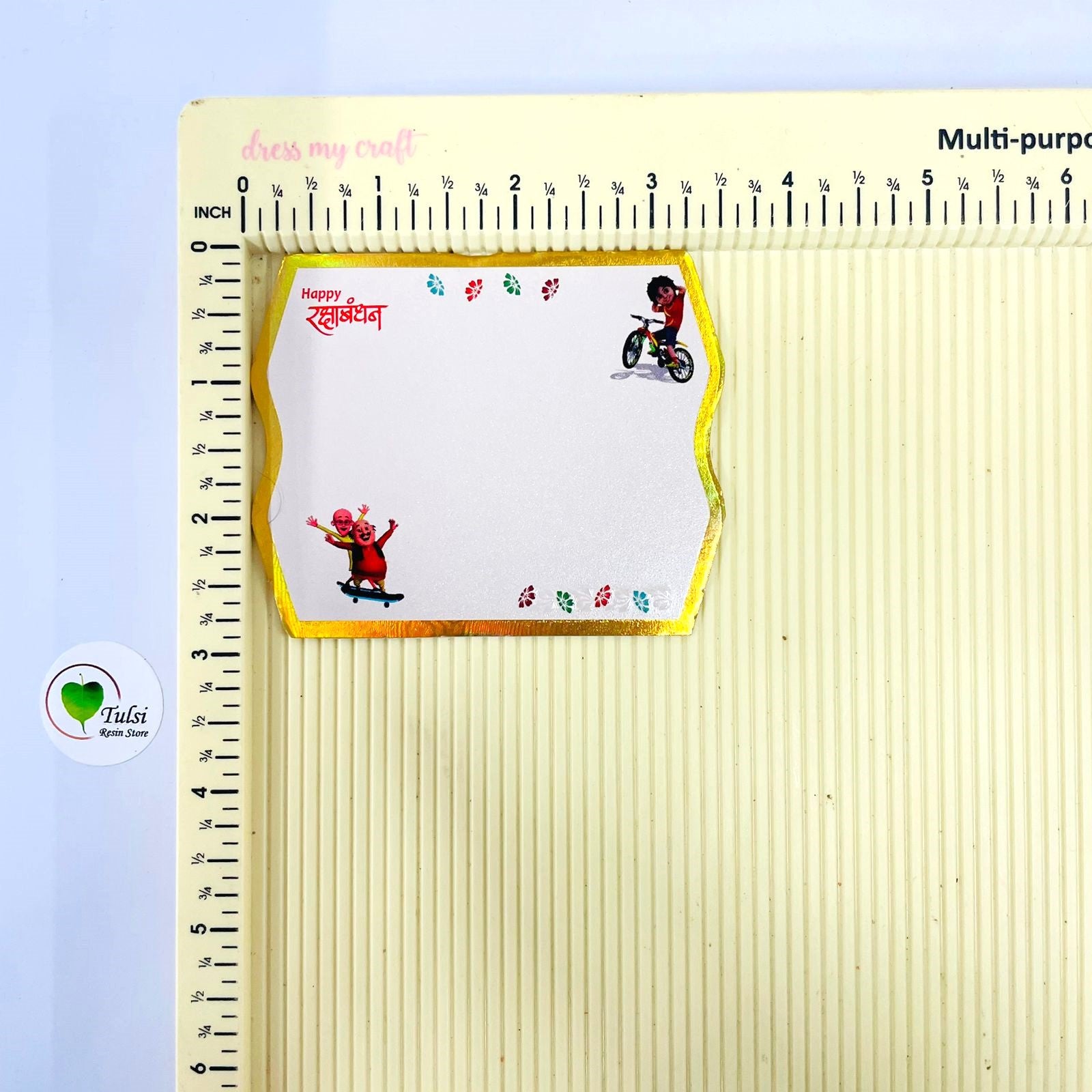 Rakhi Card With Transparent Bags (K)