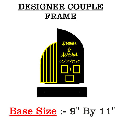 Custom Designer Thumb Print Frame with Base(A)