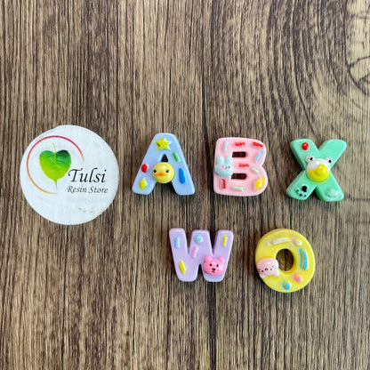 Alphabet Plastic Charm