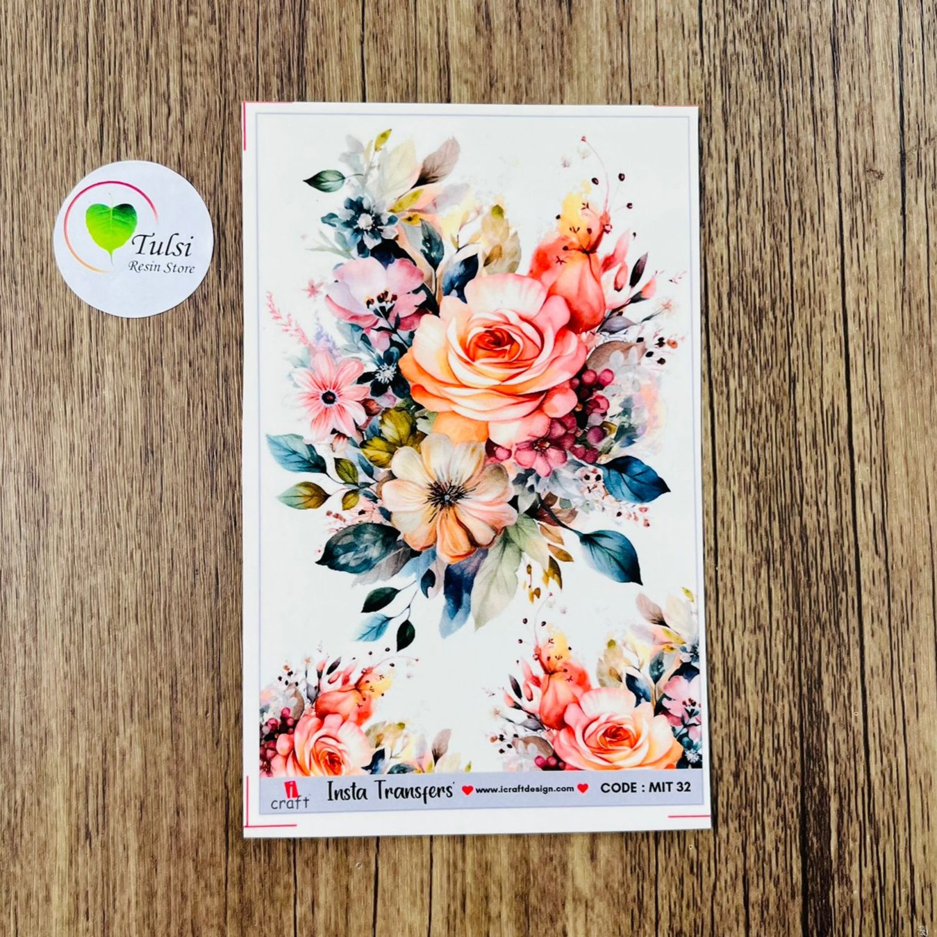 Transaqua Sticker Water Transfer Sticker - Small (D) – Tulsi Resin Store