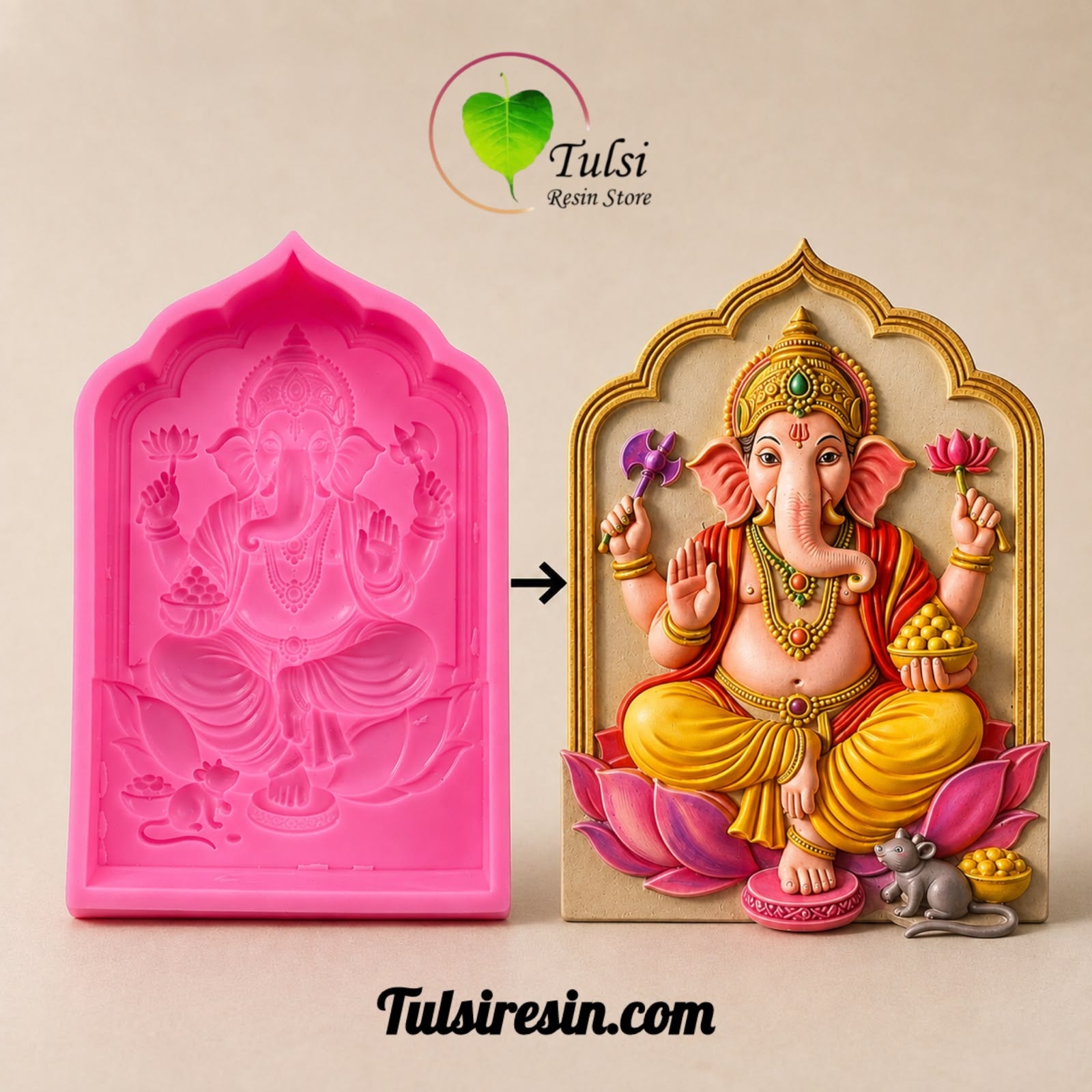 Ganesh Ji Plaque Mould