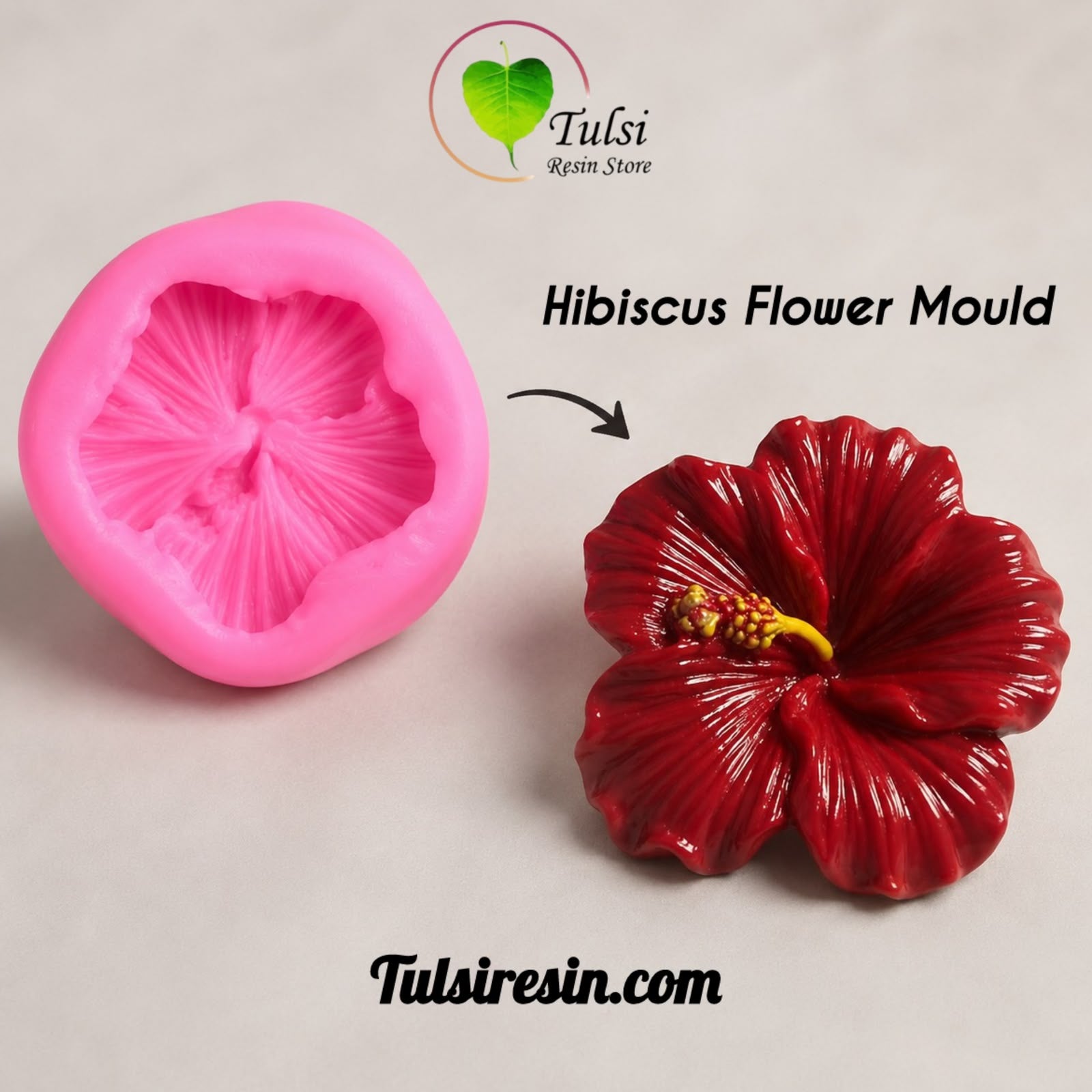 Flower Mould (A31) - 1 Cavity Hibiscus