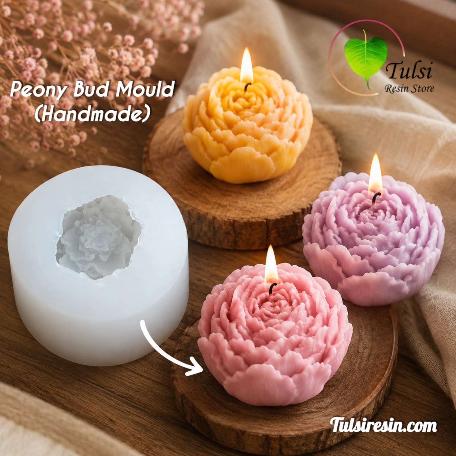 Flower Mould (A15) - Peony Bud (HM)