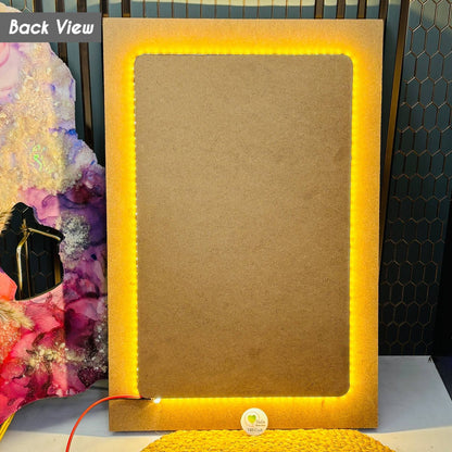 LED Light MDF Base (001) - Plain Rectangle