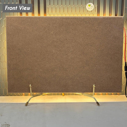 LED Light MDF Base (001) - Plain Rectangle