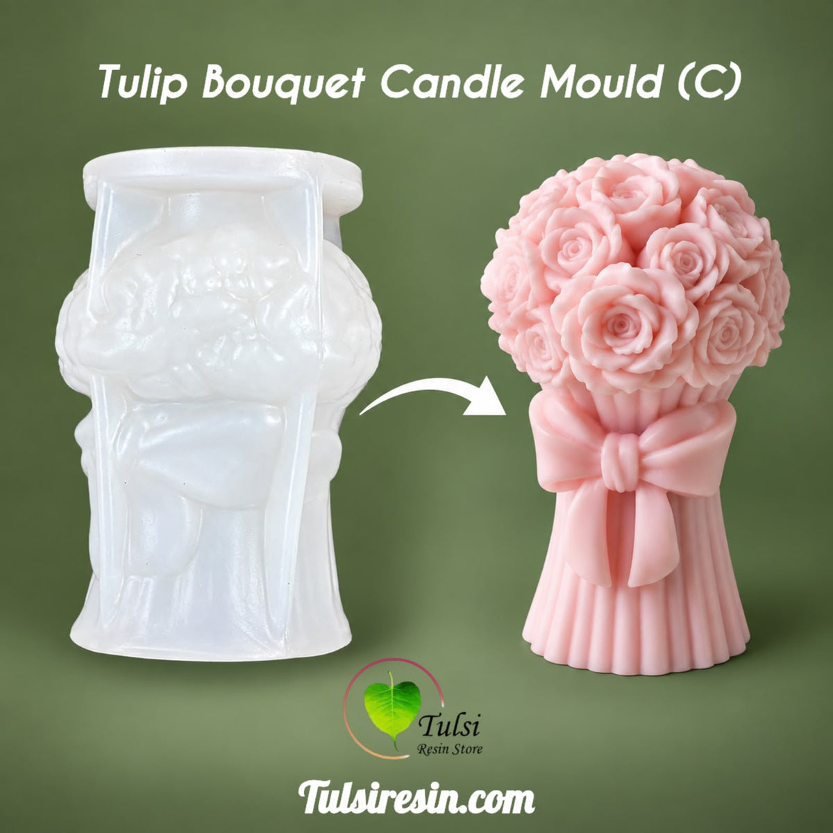 Tulip Bouquet Candle Mould (C)