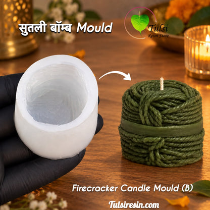 Handmade Firecracker Candle Mould (B) - Sutli Bomb