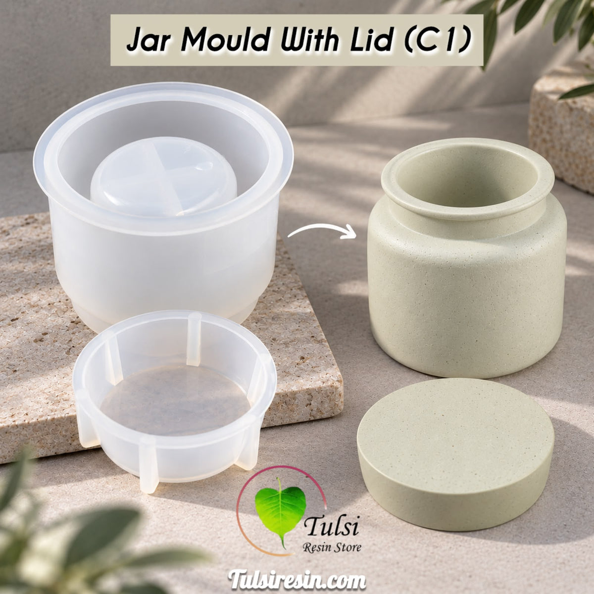 Jar Mould with Lid (C1)