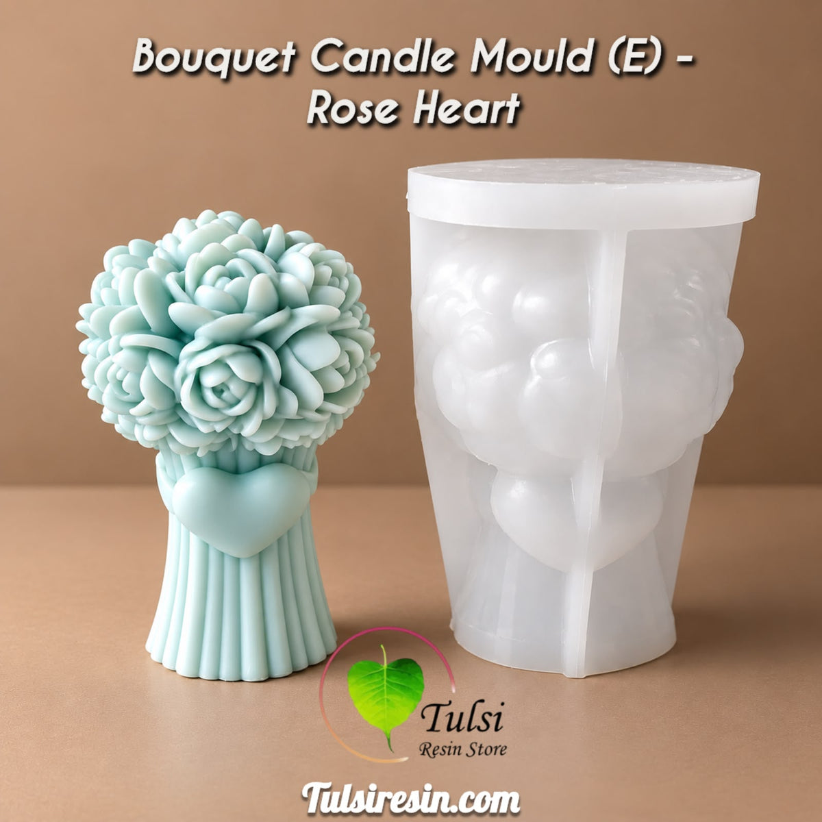 Bouquet Candle Mould (E)- Rose Heart