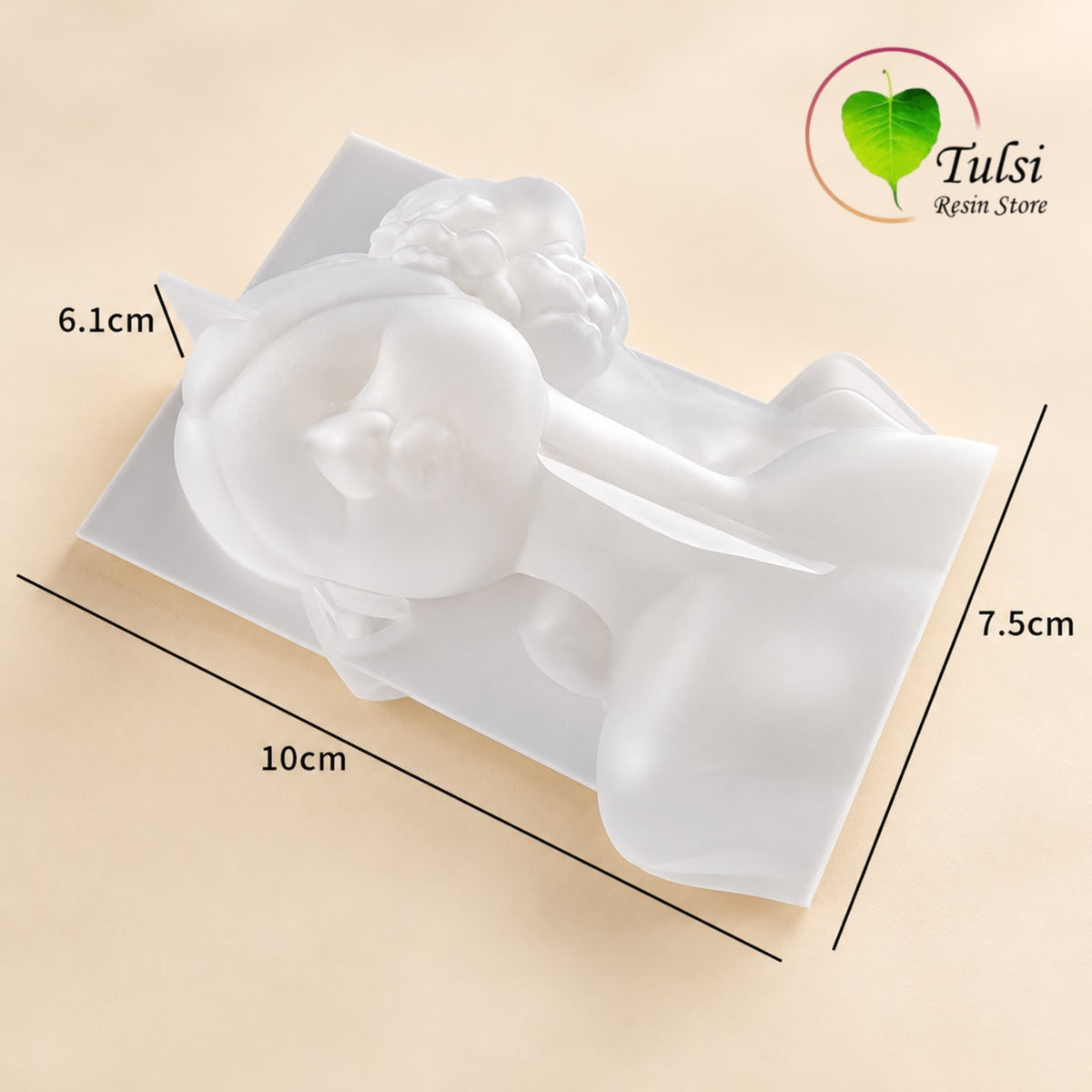 Girl Candle Mould (A) - with rose