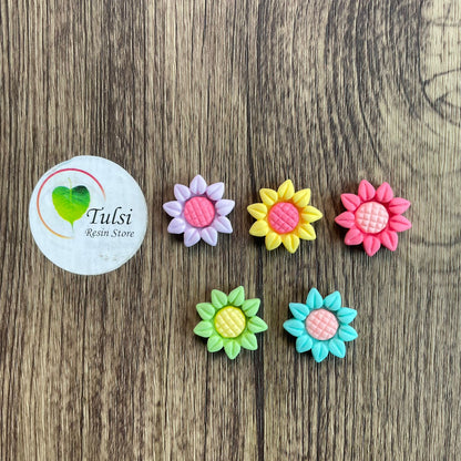 Sun Flower Plastic Charm