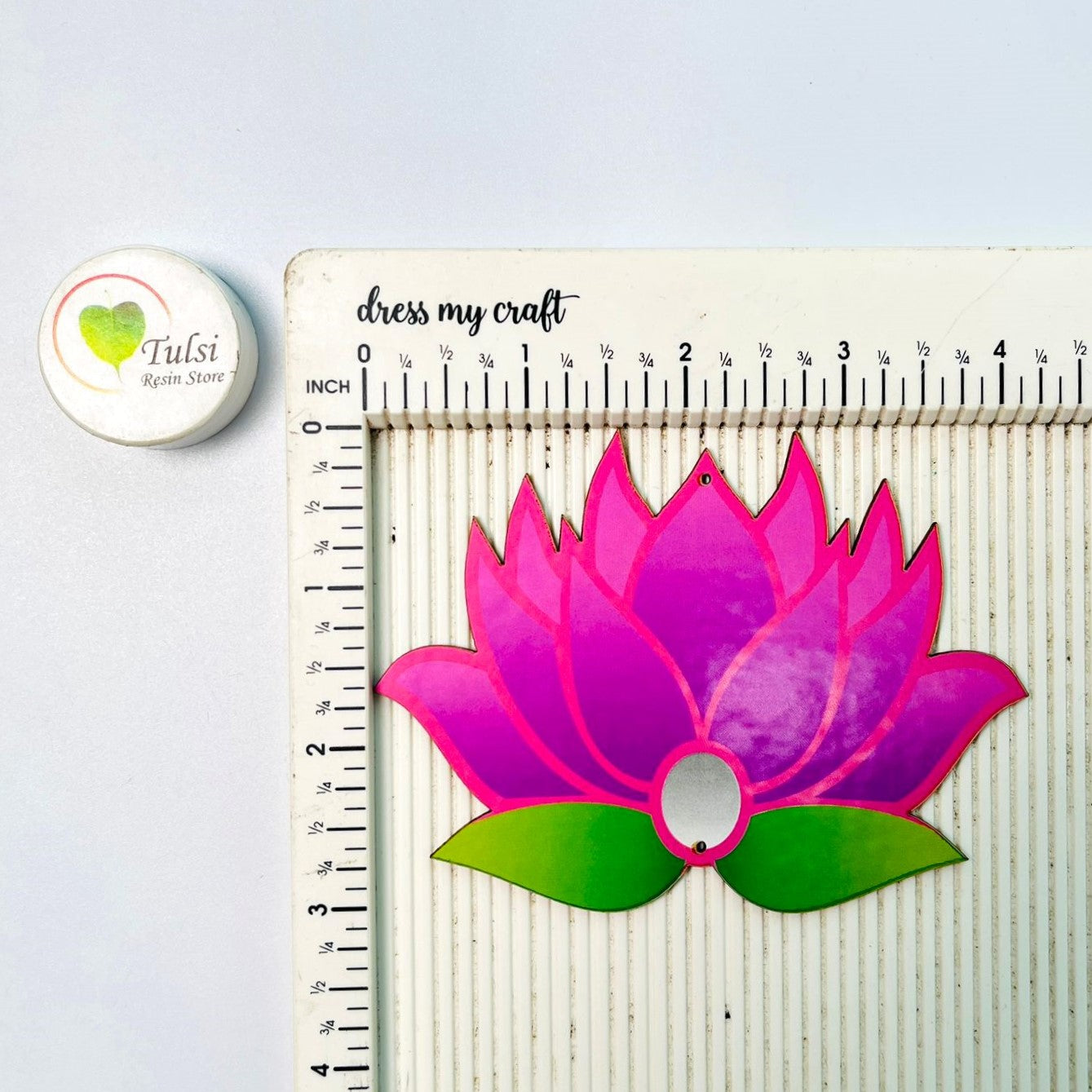 MDF Printed Lotus Cutout