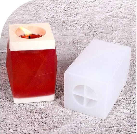 2 Pcs Combo Square T-Light Mould