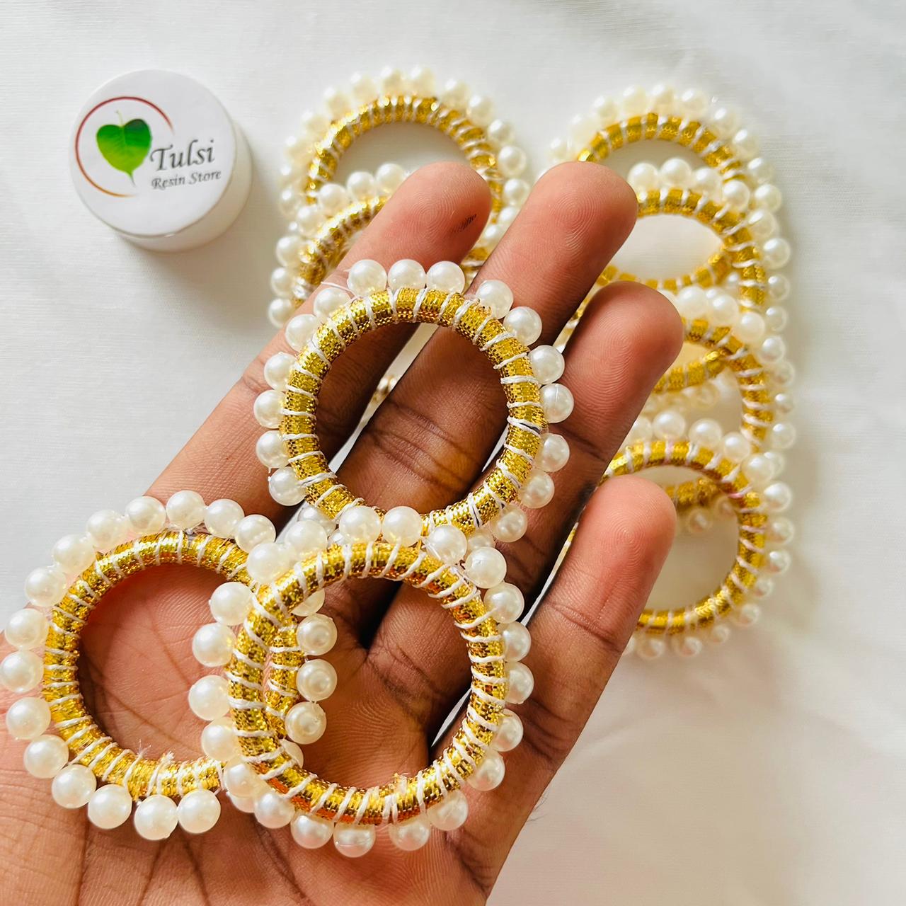 White Pearl Ring (C) (2pc)