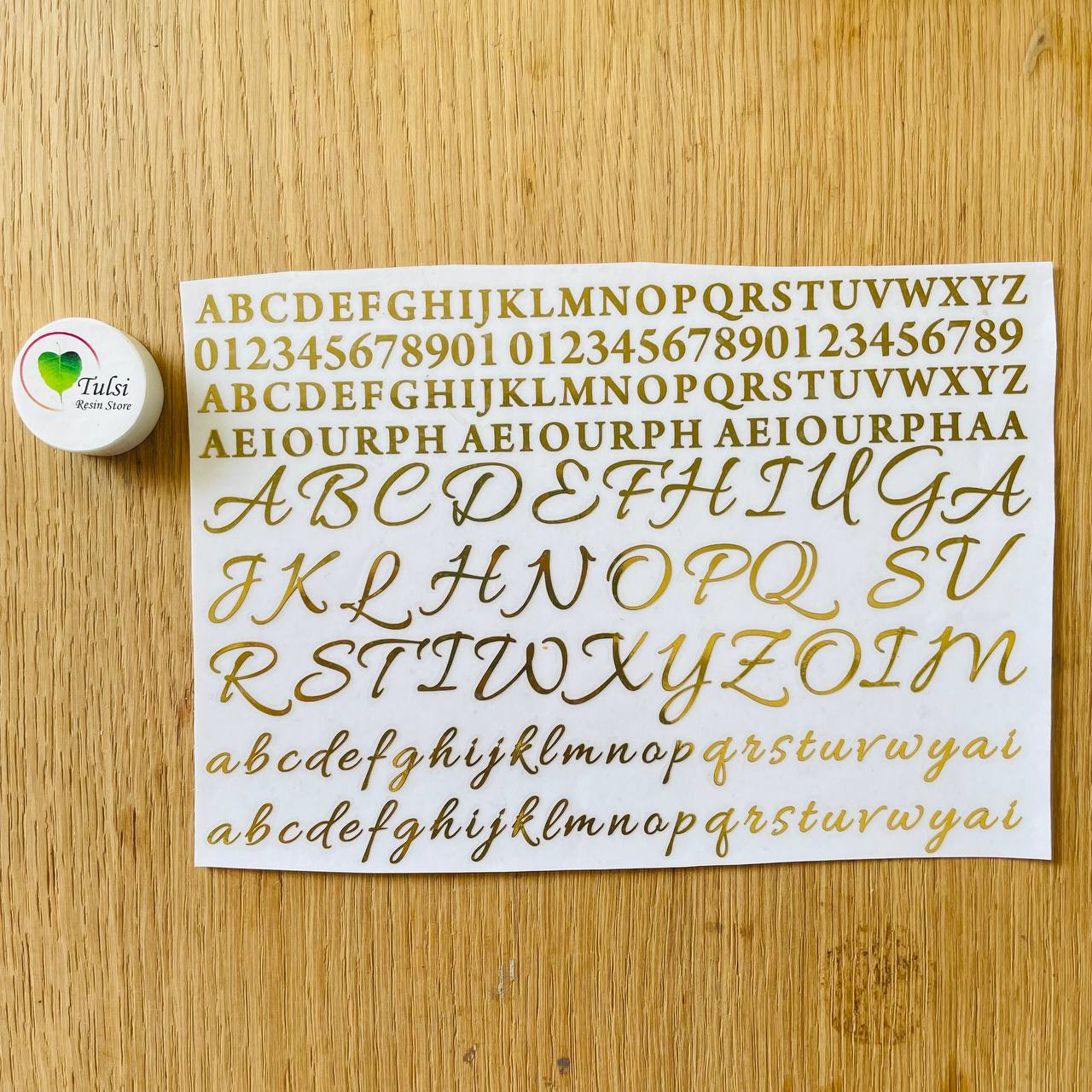 Metal Sticker - A5 Alphabet (A)