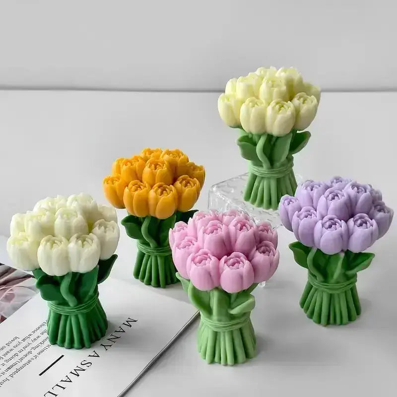 Tulip Bouquet Candle Mould