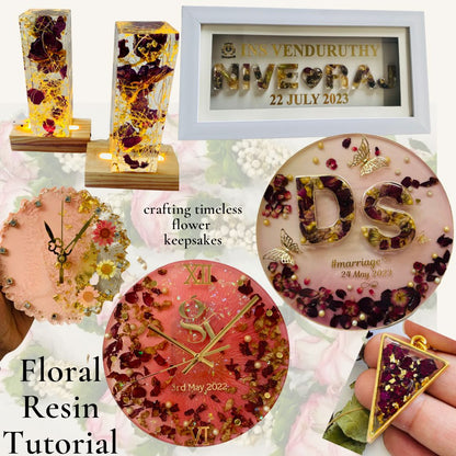 Recorded Floral Resin Course - Crafting Timeless Flower Keepsakes