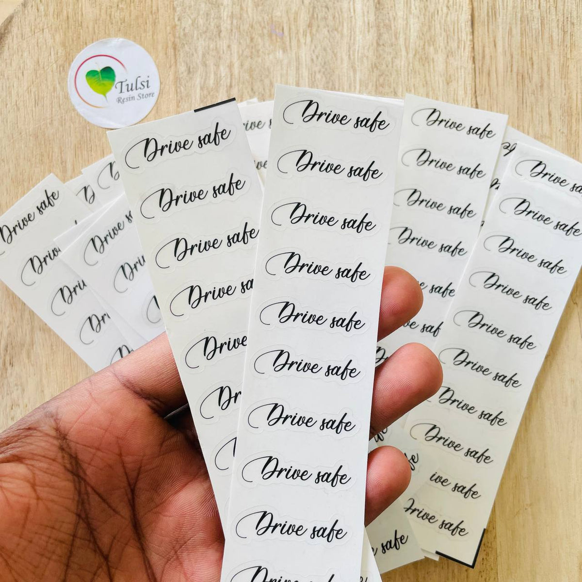 Transparent Sticker - Drive Safe(10) – Tulsi Resin Store