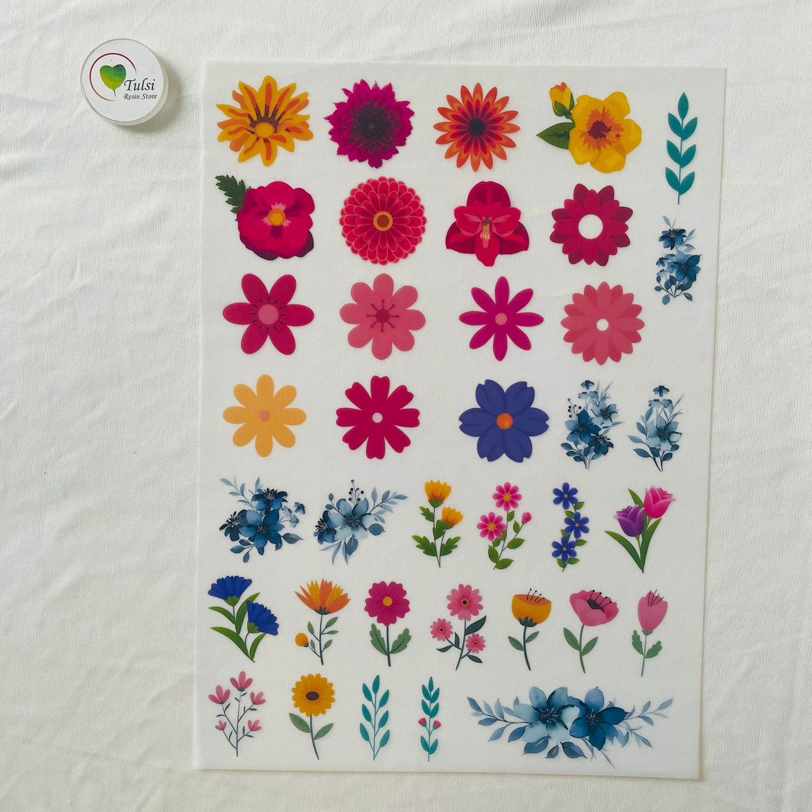 Flower Simple Insert A4 Insert Sheet - Floral Sheet (A) – Tulsi Resin Store
